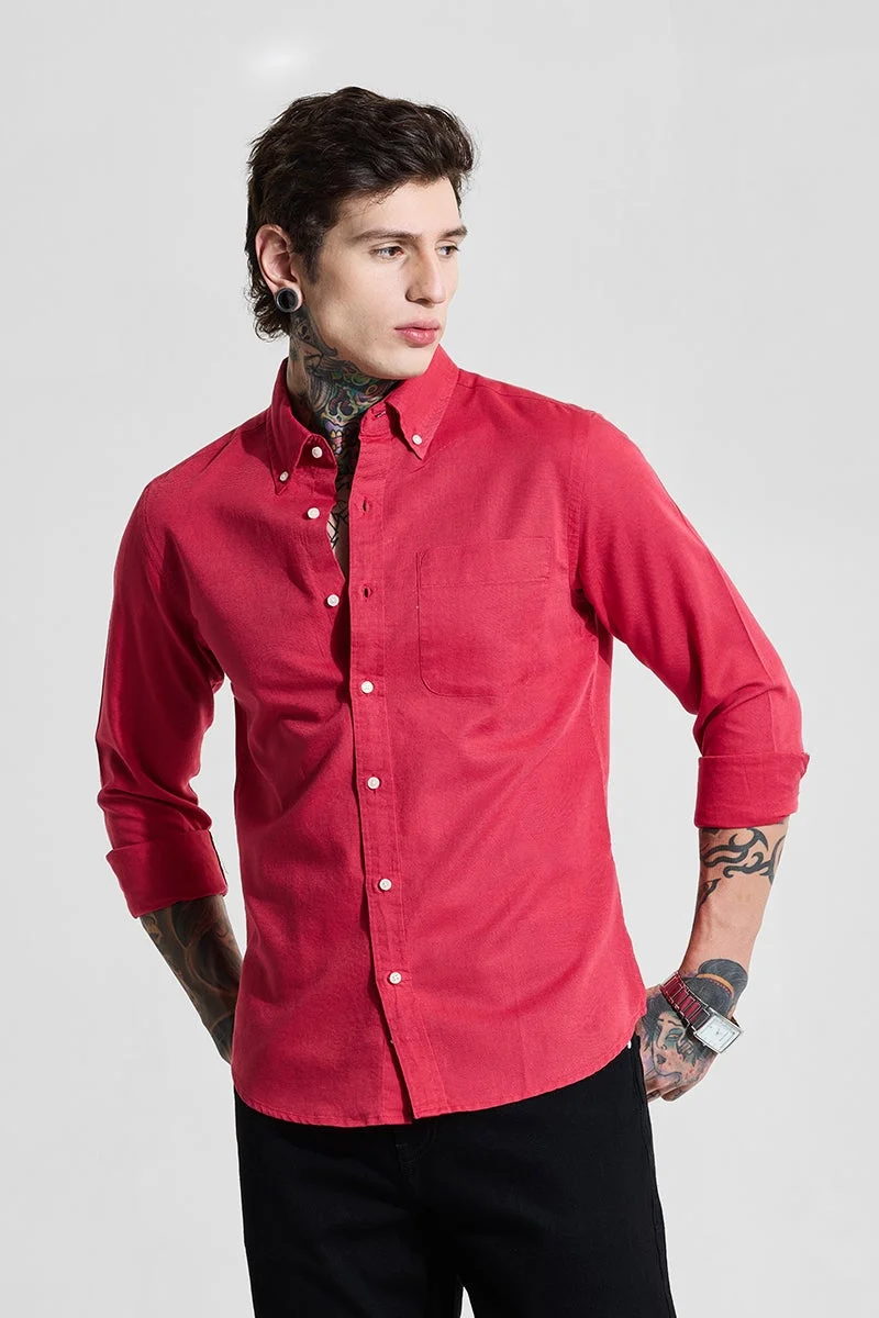 سنيتش قميص كتان بقصة ضيقة