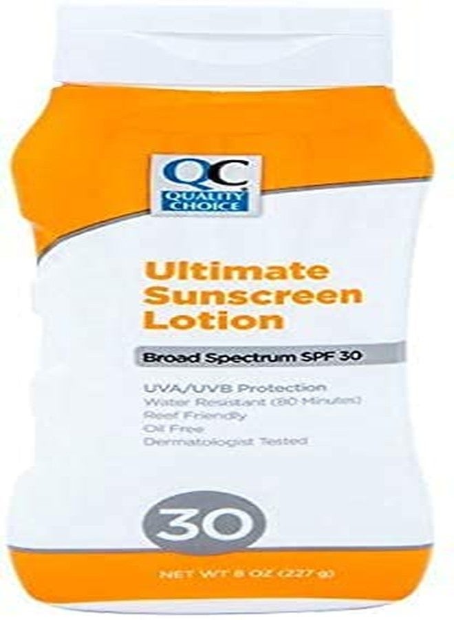 Quality Choice Ultimate Sunscreen SPF 30 Lotion 8 oz - Image 1