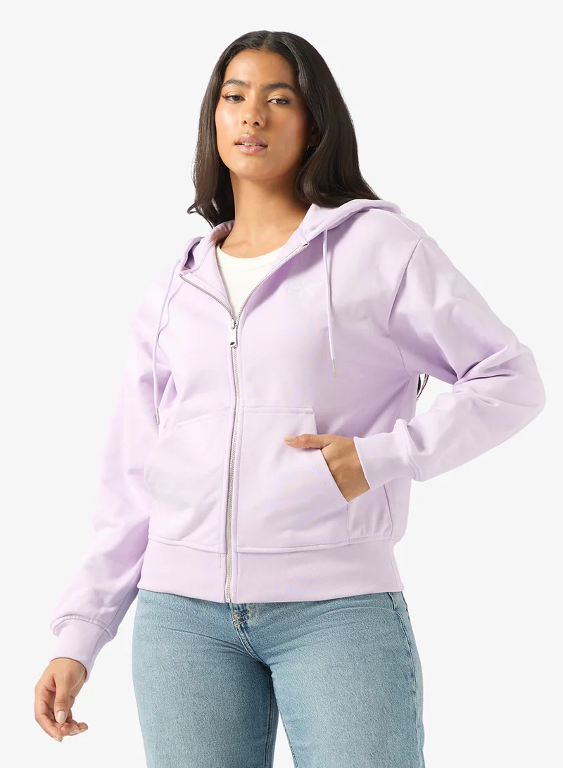 Calvin Klein Jeans Logo Zip Though Hoodie