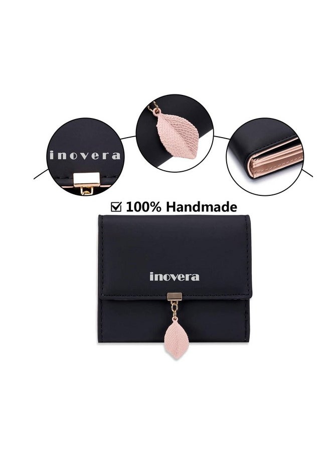 INOVERA (LABEL) Faux Leather Girl's Fashion Card Coin Holder Ladies Small Metal Leaf Purse Women's Wallet (Black) - pzsku/Z5D202E6B8B470EE3C779Z/45/_/1737720892/5f25ab69-5c35-428e-a1dd-9c6e5c51bc49