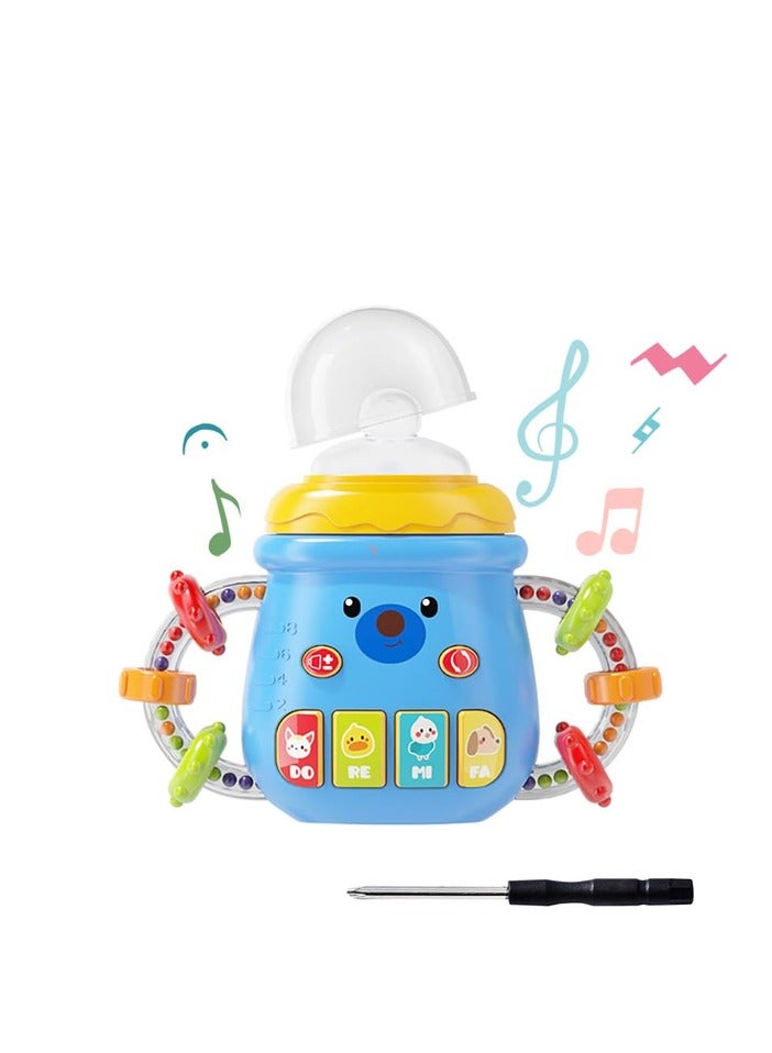 Interactive musical flask with piano keys and colored lights  - Image 1