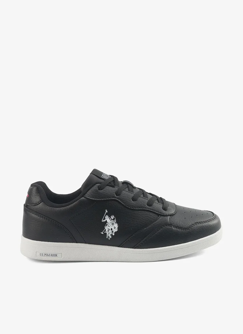 U.S. Polo Assn. Women's Black Sneakers - Bold Rugged Shoes in Style with Durable Sole for Outdoor Wear