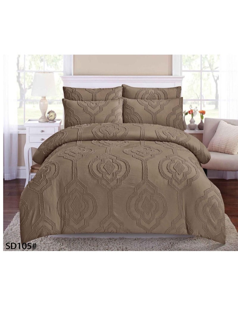 6Pcs Bedding Set Solid Color Luxury  Roll over image to zoom in Thick Bedspread King Size