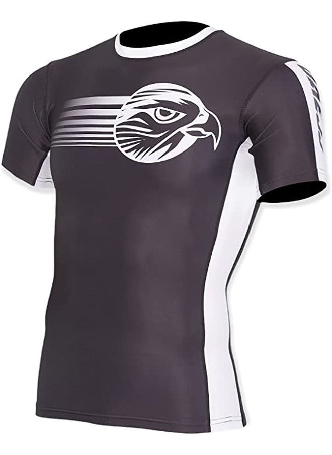 UAEJJ - Jiu Jitsu Short Sleeve Rash Guard For Men - Image 1