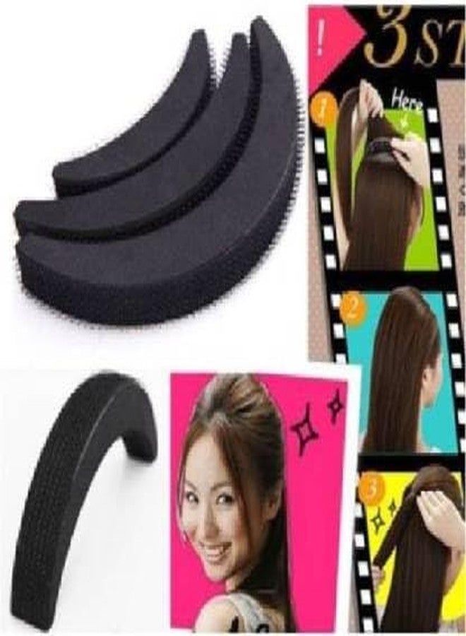 PALMATE Combo Set of 3 Banana Puff Makers and 2 Side Combs - Hair Styling Tools for Puff Hairstyles, Hair Volume, and Everyday Styling - Easy to Use, Lightweight & Reusable for Women and Girls - Image 3