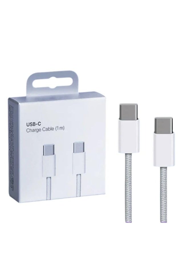 كابل USB Type-C أصلي لأجهزة iPhone 15 و iPhone 15 Pro و 15 Pro Max و 16 Pro Max، شحن سريع، شاحن. - Image 1