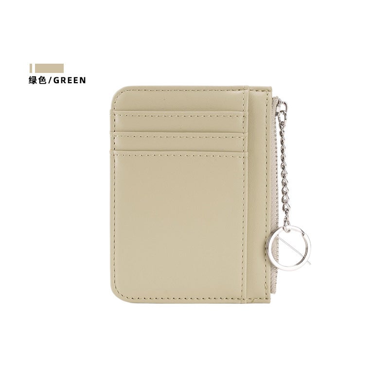 New Zipper Women''s Coin Purse Korean Version Mini Keychain Small Wallet Id Bag Multi-Card Slot Card Holder Card Bag - Image 1