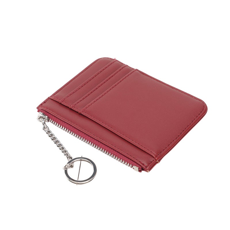 New Zipper Women''s Coin Purse Korean Version Mini Keychain Small Wallet Id Bag Multi-Card Slot Card Holder Card Bag - Image 2