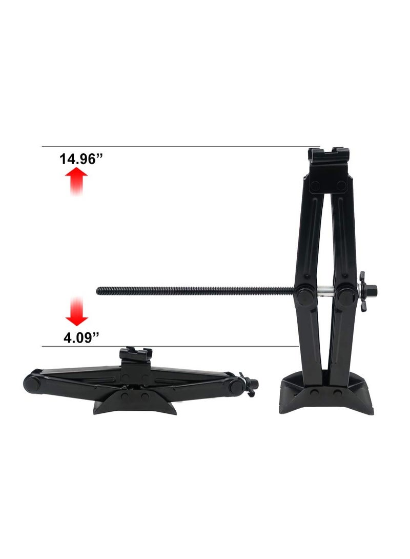1.5-Ton Scissor Jack with Hand Crank & Ratchet - Quick Lifting Kit for Cars, SUVs & MPVs - Image 3
