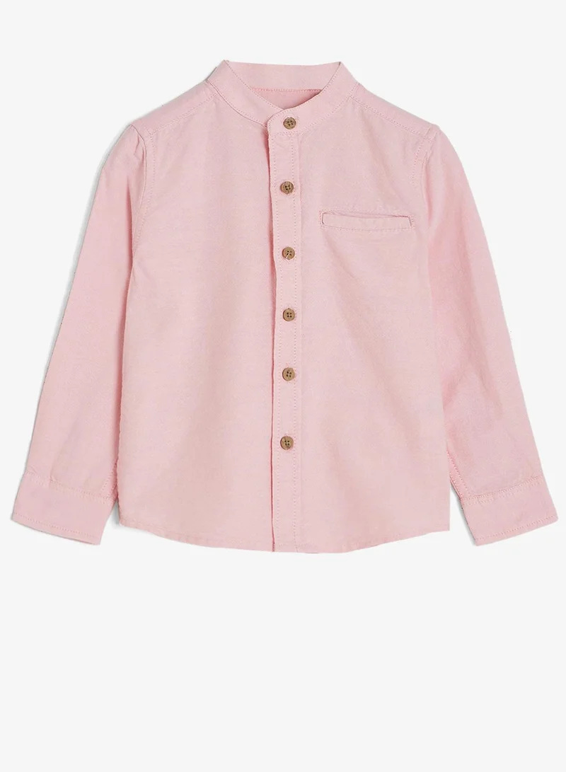 Ripples Boys Chinese Collar Full Sleeves Shirt