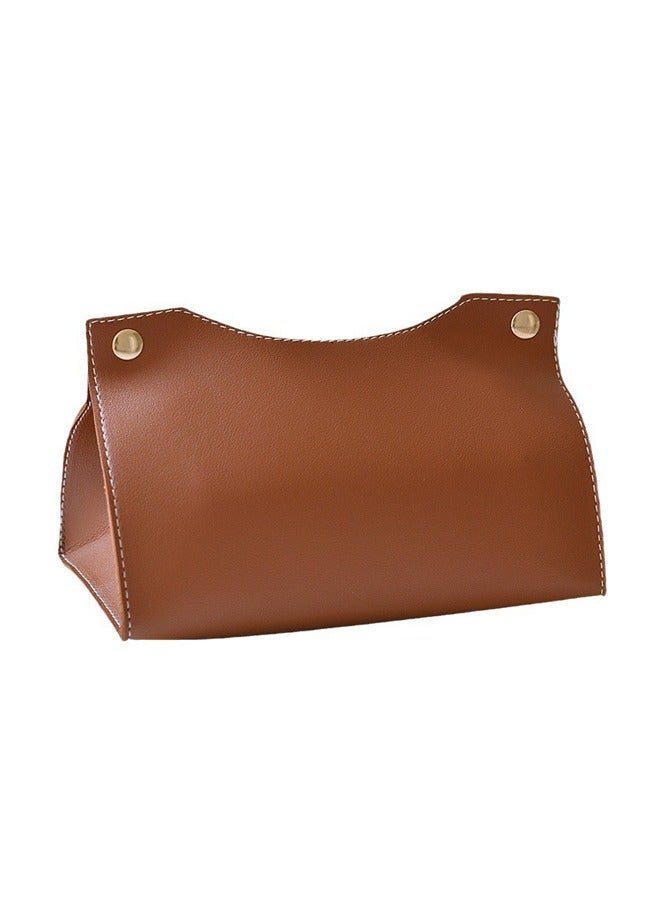 حامل صندوق المناديل ، منظم غطاء صندوق الأنسجة المستطيل من جلد PU الحديث للحمام غرفة المعيشة المنزلية ، غرفة النوم ، المطبخ ، كونترتوب الغرور ، غطاء صندوق المناديل المكتبي للمكتب للسيارة - Image 2