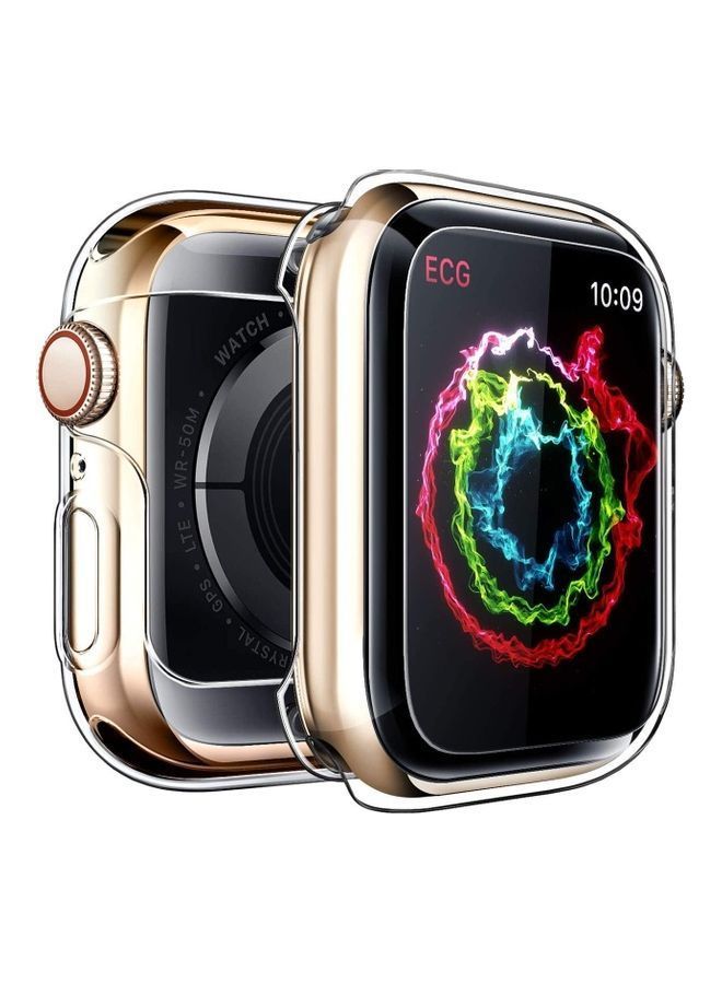 NIBEMINENT Protective Case With Screen Protector For Apple Watch Series 4 44mm Clear  - Image 1