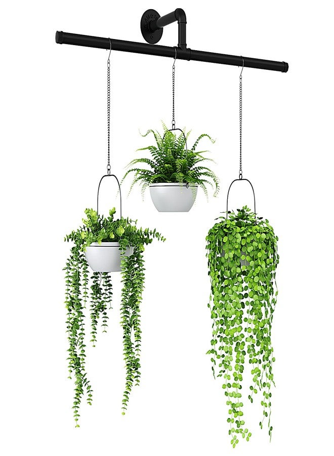 Bamworld Hanging Planters for Indoor Plants Plant Hanger Indoor Hanging Plant Holder Window Plant Shelves Metal Rod(Pot&Plant Not Included) 35.8in - Image 1