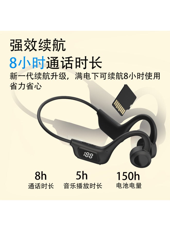 Neutral Q33pro Digital Display Bone Conduction Air Conduction Bluetooth Portable Neck Hanging Sports Wireless 5.1 Version - Image 1