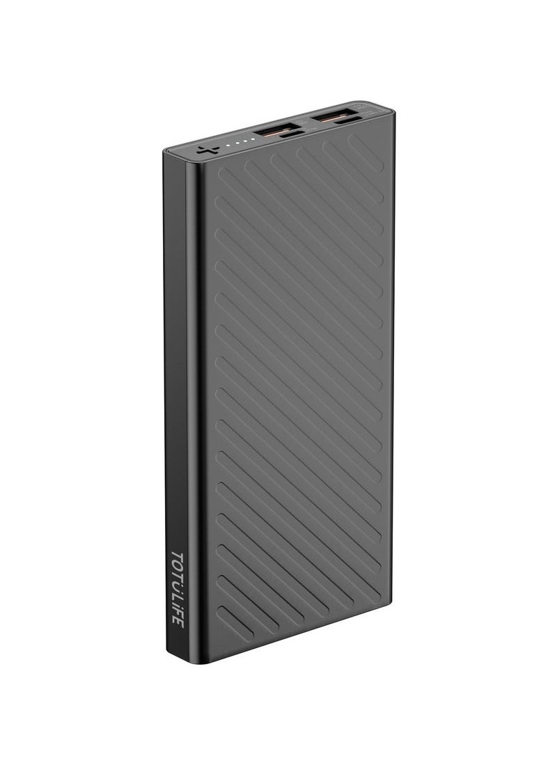Totulife 10000mAh Power Bank - Black  - Image 2