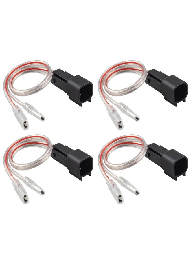 RED WOLF Car Speaker Wiring Harness Connector Adapter Fit Ford F150 Edge Escape, Lincoln Navigator Town Car, Mazda 3/5/6 1998-2011 Mount Aftermarket Front Rear Door Speaker Wire Cable Plug 4 PCS - Image 1