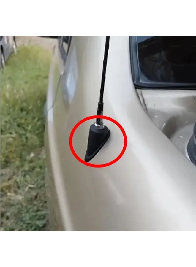 1pc Car Antenna Mounting Base Assembly Durable Rubber Construction Secure Clamp Design Compatible With 2001 2009 Models Vehicle Audio Upgrade Sturdy Mounting Base Without Battery Black - Image 5