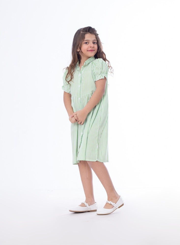 BEBO Girls Dress Green  - Image 2