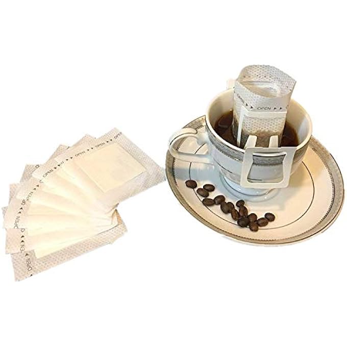 rayihni 50 Pcs Hanging Ear Drip Coffee Filter Disposable Portable Coffee Paper Filter For Travel Home Office - Image 1