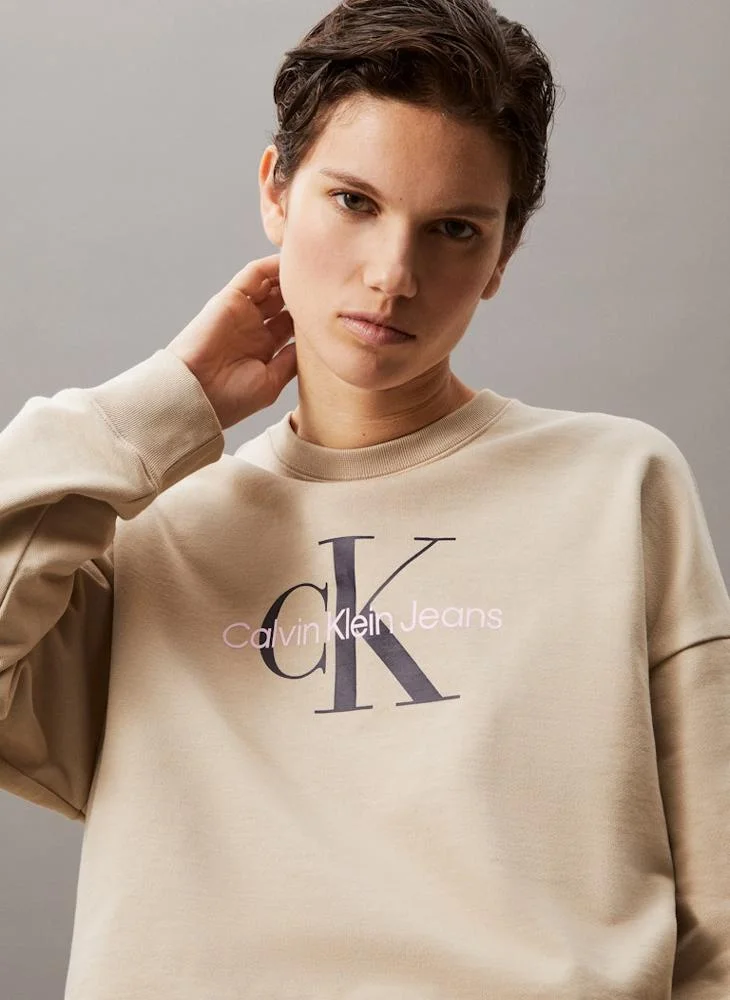 Calvin Klein Jeans Logo Crew Neck Sweatshirt