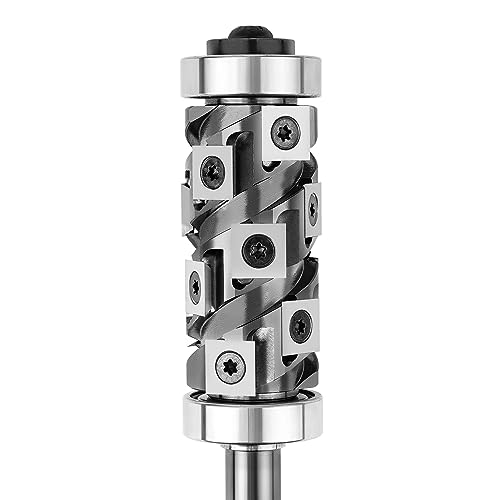 SpeTool Top&Bottom Bearing Flush Trim Router Bit 1/2 Shank with 10PCS Carbide Inserts Replacement, Woodworking Templates Patterns Bits Industrial Grade Trimmer Cutting Tools - Image 3