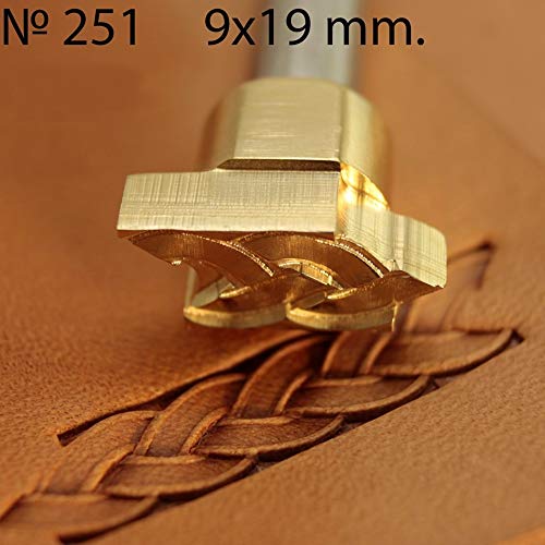 DandS ltd Leather Stamp Tool, Professional Metal Craft Tool for Leatherworking, Embossing, Carving & Stamping Projects, Belts, Wallets & DIY, Compatible with Mallet, #251 - Image 5