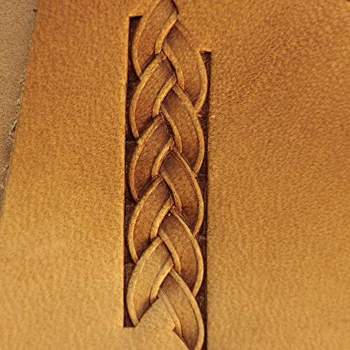 DandS ltd Leather Stamp Tool, Professional Metal Craft Tool for Leatherworking, Embossing, Carving & Stamping Projects, Belts, Wallets & DIY, Compatible with Mallet, #251 - Image 3