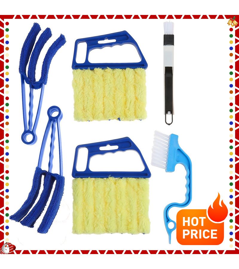 6pcs Multifunctional Cleaning Brush For Blinds Curtain Fan Dust Gap - Image 2