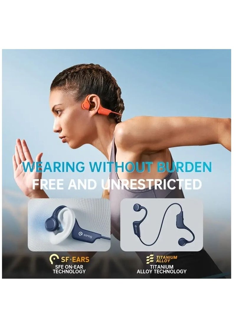 sanag A18S Pro Open Ear Air Conduction Earphone Wireless Bluetooth Sports Running With Microphone  - Image 4