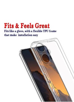 Techie Xiaomi Poco F5 TPU Soft Corner Ultra Slim Clear Case Shockproof Anti Fingerprint Transparent Protective Back Cover  - Image 4