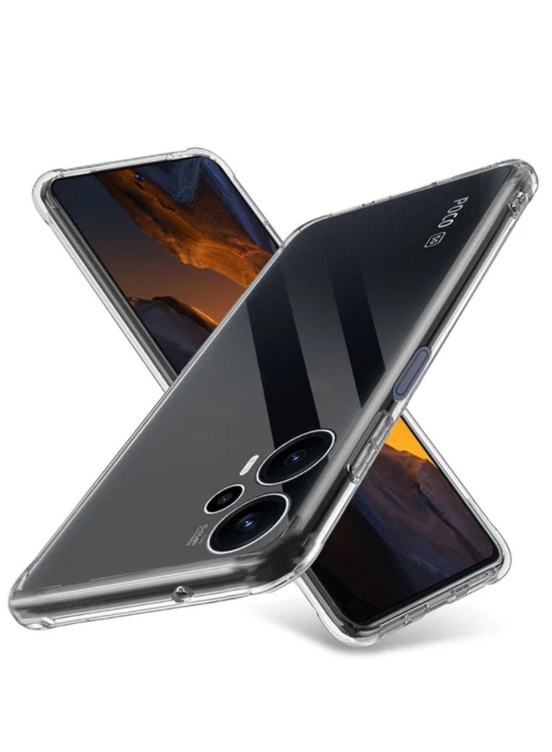 Techie غطاء شفاف مضاد للصدمات من TPU ناعم وزاوية رفيعة لجهاز Xiaomi Poco F5 - Image 2