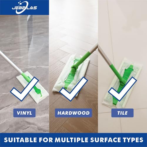 JEBBLAS Disposable Mop Refills Dry Sweeping Pad for Floor Mop Sweeping Cloths Multi Surface Refills, 120 Count - Image 5