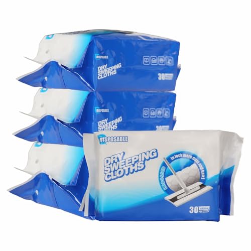 JEBBLAS Disposable Mop Refills Dry Sweeping Pad for Floor Mop Sweeping Cloths Multi Surface Refills, 120 Count - Image 1