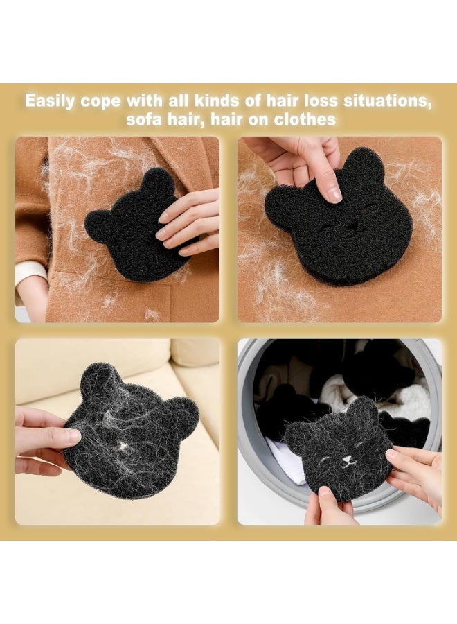 Meetion 16Pcs Pet Hair Remover for Washer, Reusable Dog Cat Hair Catcher, Sponges Lint Remover Sheet for Cleaning Pet Hair, Effective Pet Fur Remover (Black)  - Image 3
