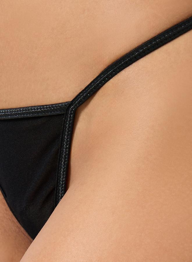 Styli Ruched Mesh Slip with Full Mesh Stocking and Brief - Image 4