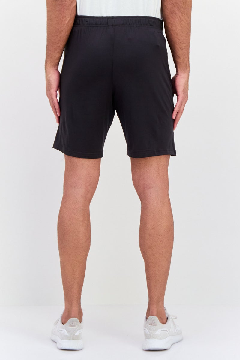Layer 8 Men Sportswear Fit Plain Training Shorts, Black - Image 3
