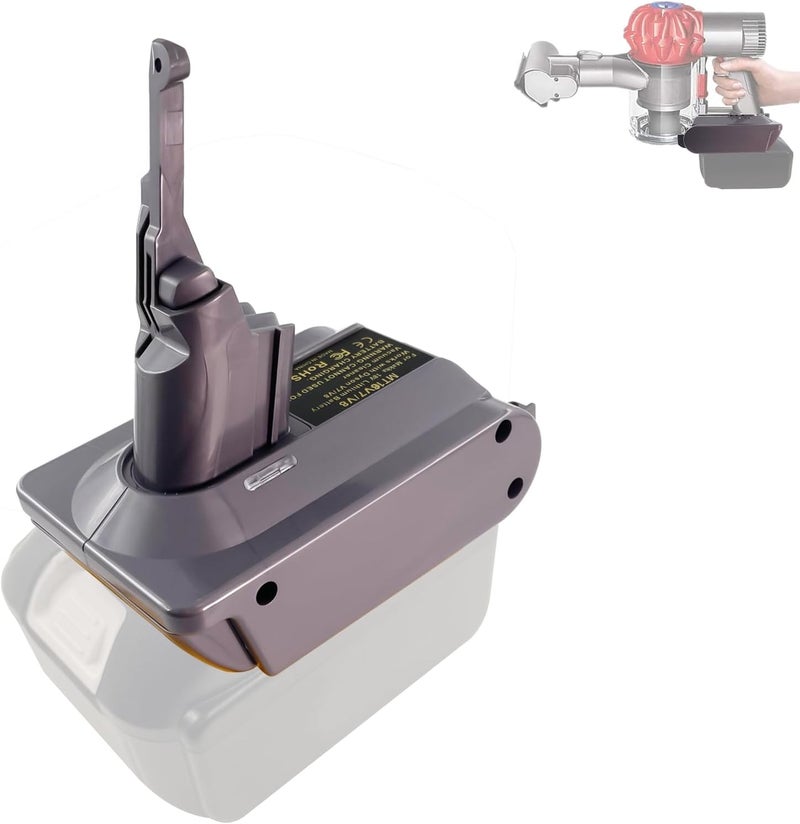 BTRUI محول Dyson V7 V8 لبطارية Makita 18V ليثيوم لمكنسة Dyson V7 V8 Animal Fluffy Motorhead اليدوية (محول MT18V7/V8) - Image 1