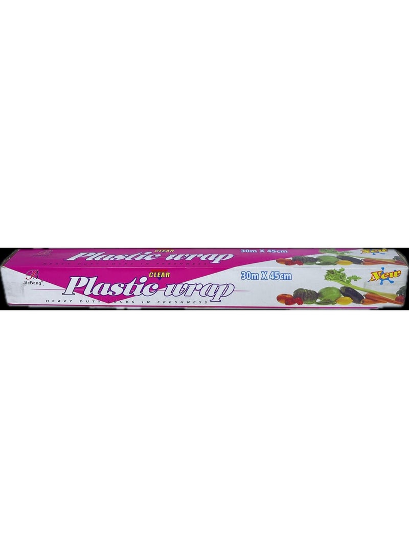 Cling Film Wrapping Roll 45cm × 30m – Food Grade