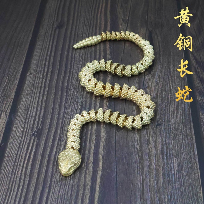 Brass Dragon 3D Articulated Display Craft31cm rattlesnake (copper color) 31cm rattlesnake (copper color)