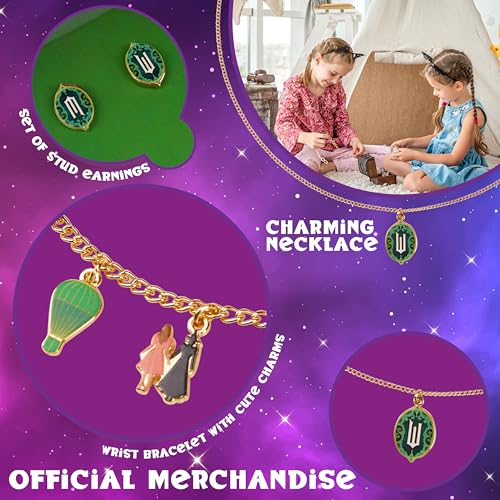 Wicked Jewelry Set for Women Elphaba And Glinda Cute Accessories Earrings, Necklace & Charm Bracelet Stuff - Gifts for Her - Image 4