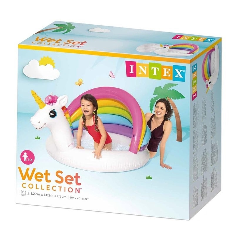 Intex - Unicorn Inflatable Kiddie Pool 127x102x69 cm - 57113 - Image 2