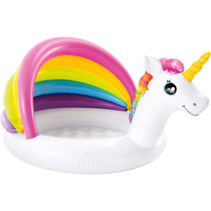 Intex - Unicorn Inflatable Kiddie Pool 127x102x69 cm - 57113 - Image 1