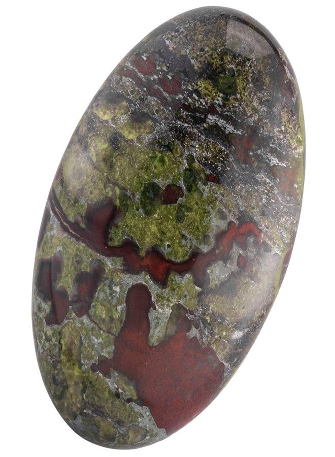 mookaitedecor Polished Dragon Blood Jasper Worry Stone Pocket Palm Stones Crystal Healing Gemstone Home Decor, Oval Shape - Image 1