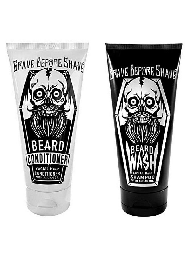 GRAVE BEFORE SHAVE ™ Beard Wash & Beard Conditioner Pack - Image 1