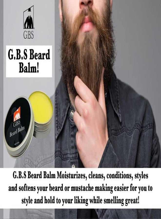 G.B.S Trimming and Styling Beard Kit for Men- 2 Sided Wood Beard Comb, Natural Beard Oil, Beard Balm, Beard Pick, Styling Comb and Silver Folding Shavette Shaving Razor with 20 Razor Blades - Image 5
