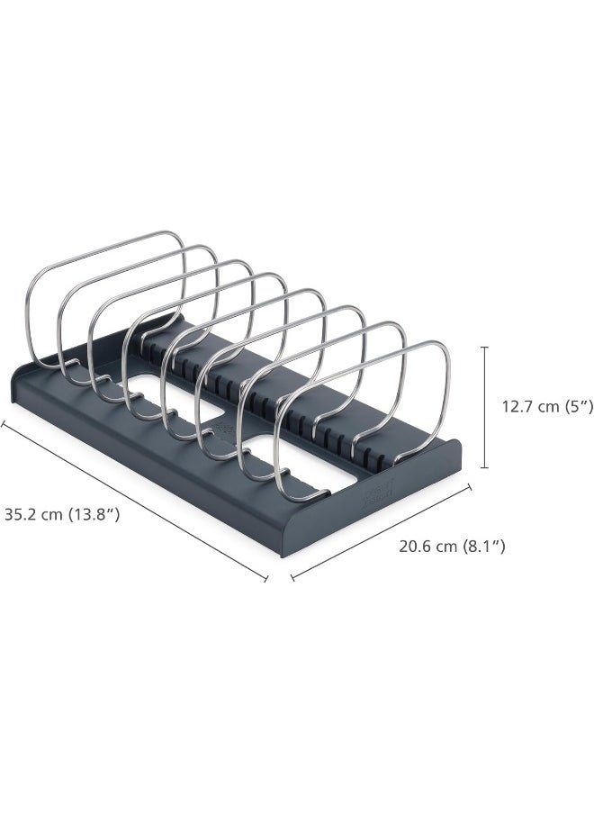 Joseph Joseph Joseph Joseph Drawerstore Cookware Organiser, Baking Tray Rack, Space Saving Storage For Pans, Lids, Chopping Boards  - Image 3