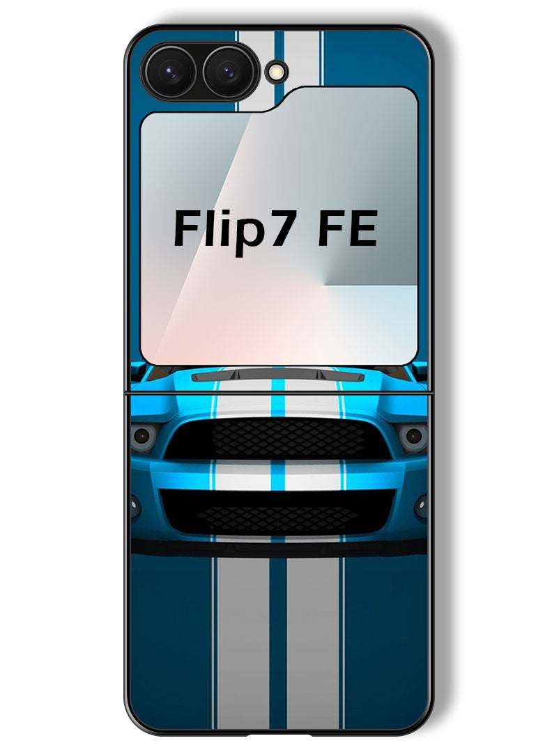 Theodor Case Compatible with Samsung Galaxy Z Flip 7 FE 6.7 Inch Protection Shockproof Bumper Cover Car (9) - Image 1