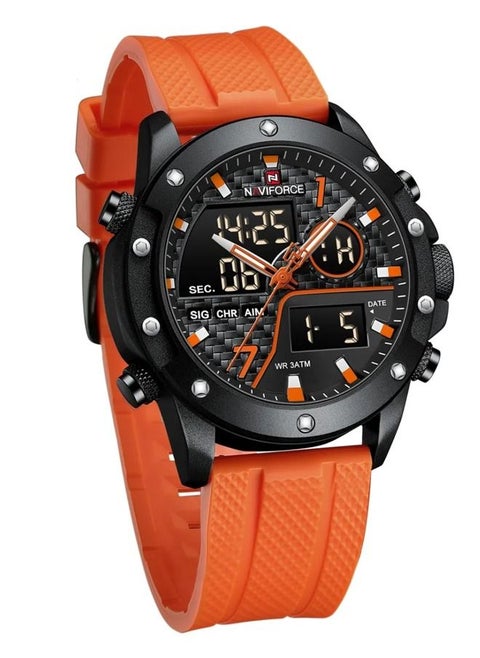 Men's Water Resistant Analog & Digital  Luxury Sports Watch