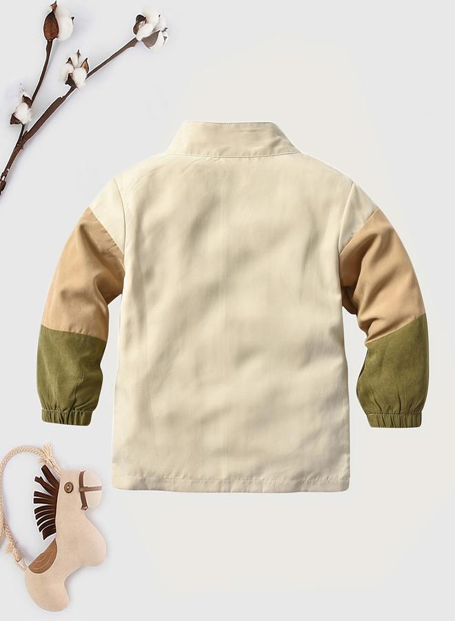 Take Two Boys Color Block Zip Up Long Sleeve Jacket - Image 2