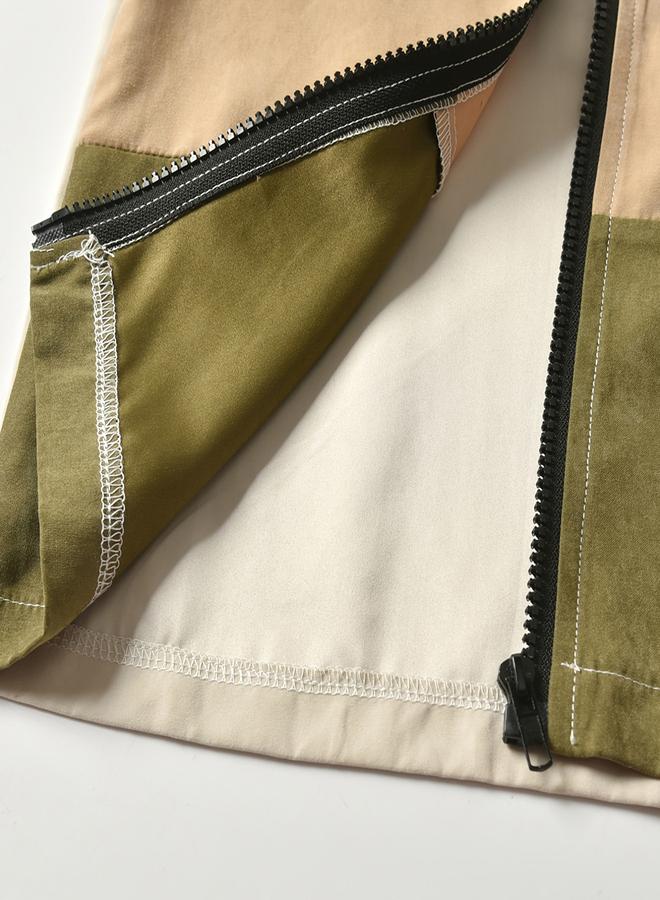 Take Two Boys Color Block Zip Up Long Sleeve Jacket - Image 5